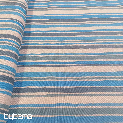 Tissu déco Rayure bleue 2