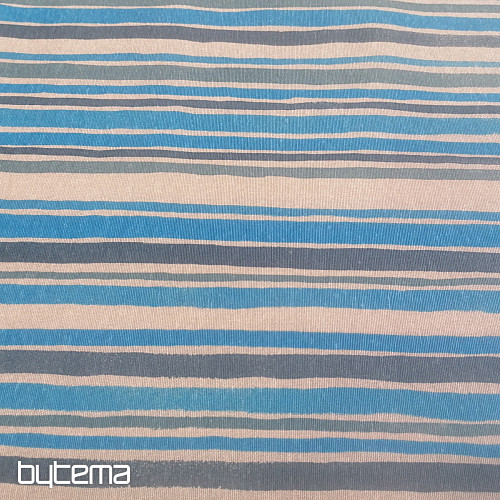 Tissu déco Rayure bleue 2