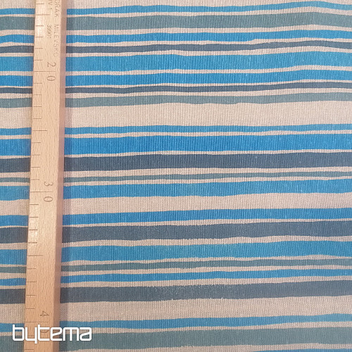 Tissu déco Rayure bleue 2