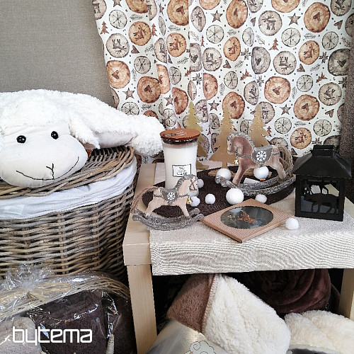 Tissu de décoration de Noël Noël Paysan 1