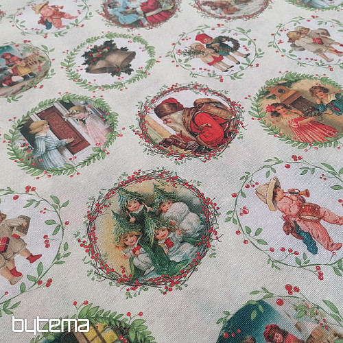 Tissu de décoration de Noël VICTORIAN CHRISTMAS