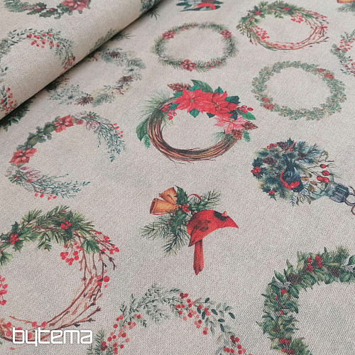 Couronnes de tissu décoratives de Noël