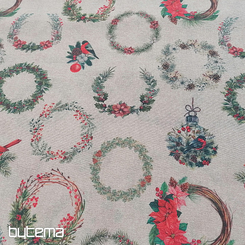 Couronnes de tissu décoratives de Noël