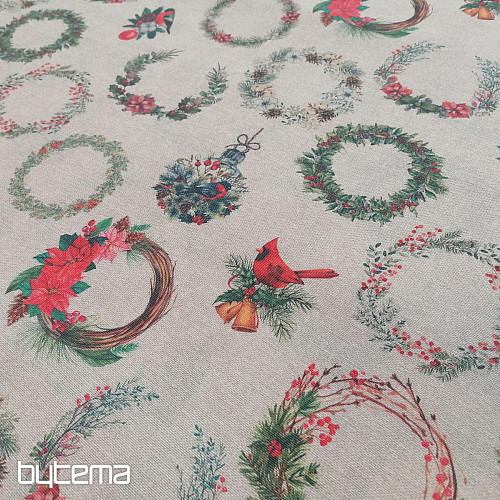 Couronnes de tissu décoratives de Noël