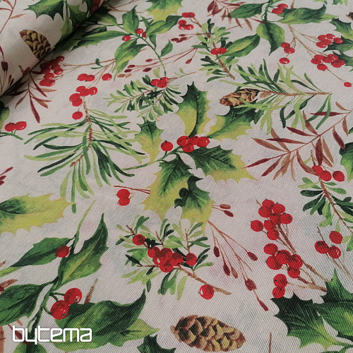 Tissu de décoration de Noël Holly 3