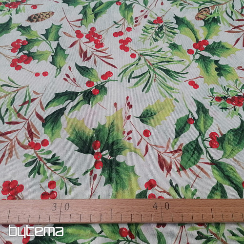 Tissu de décoration de Noël Holly 3