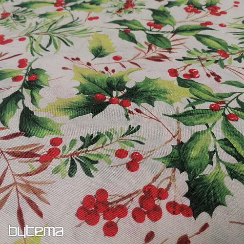 Tissu de décoration de Noël Holly 3