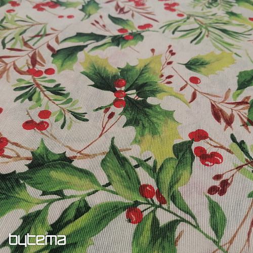 Tissu de décoration de Noël Holly 3