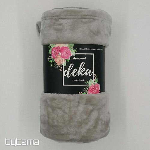 Couverture MICROFLANELLE GRIS CLAIR