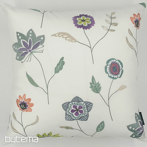 Housse décorative brodée RICHMOND violet