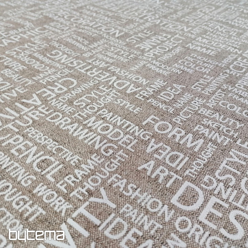 Tissu décoratif ART LETRAS