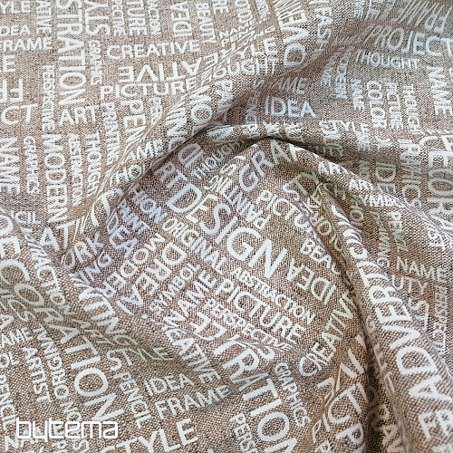 Tissu décoratif ART LETRAS