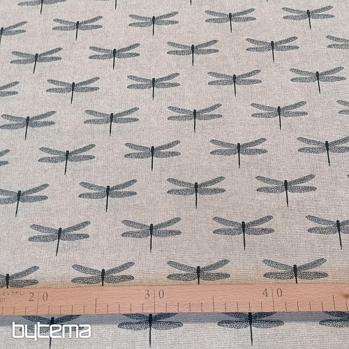 Tissu décoratif NATURE DRAGONFLY