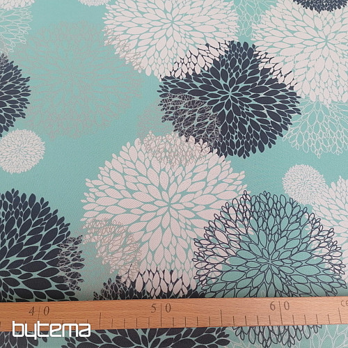 Tissu déco BLACK OUT Astra turquoise
