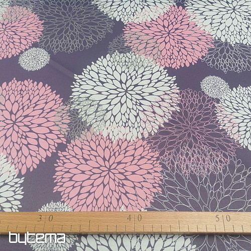 Tissu décoratif BLACK OUT Astra lilas