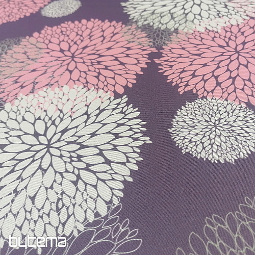 Tissu décoratif BLACK OUT Astra lilas