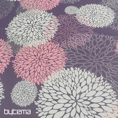 Tissu décoratif BLACK OUT Astra lilas
