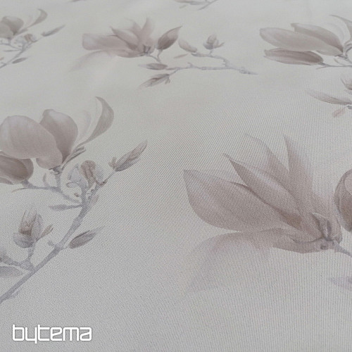 Tissu décoratif BLACK OUT MAGNOLIA marron