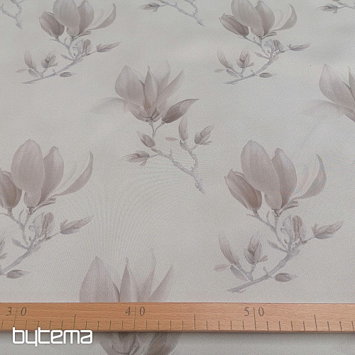 Tissu décoratif BLACK OUT MAGNOLIA marron