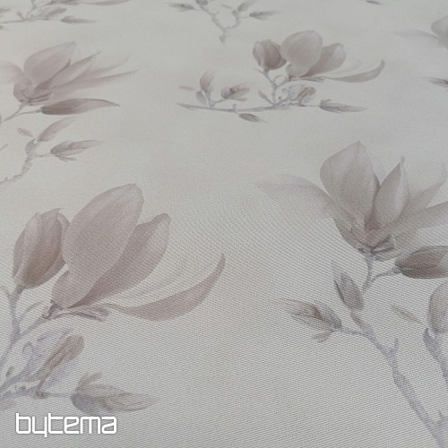 Tissu décoratif BLACK OUT MAGNOLIA marron