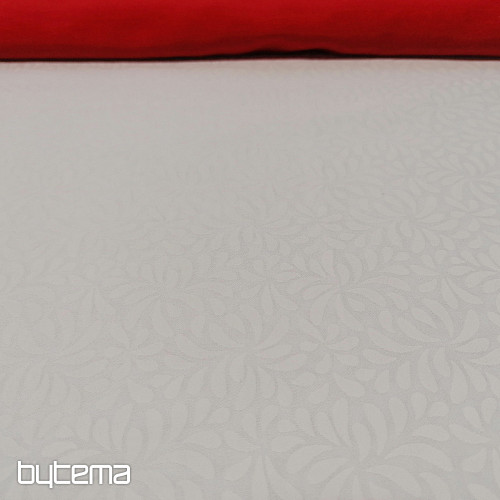 Tissu coton Sarah satiné blanc