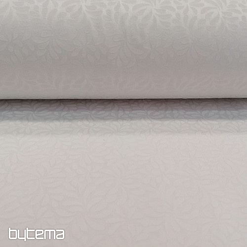 Tissu coton Sarah satiné blanc