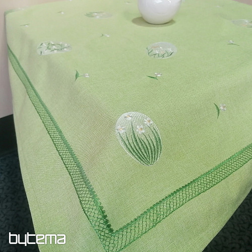 Nappe et foulards de Pâques brodés Oeuf de PÂQUES