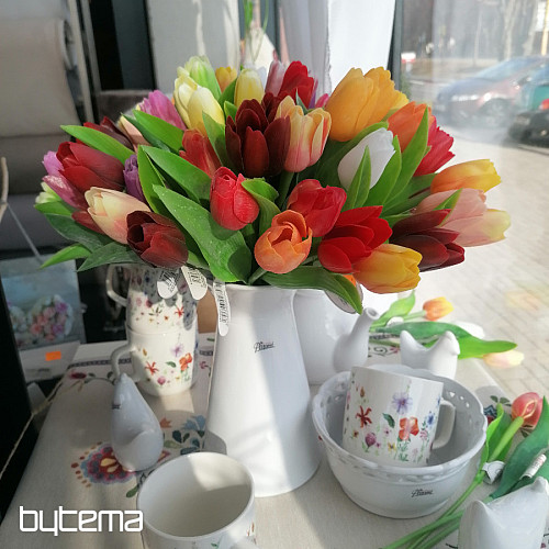 Mélange de couleurs de tulipes