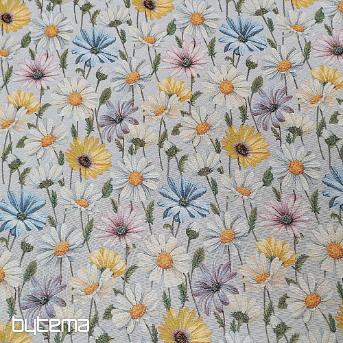 Tissu pour tapisserie MARGUERITES