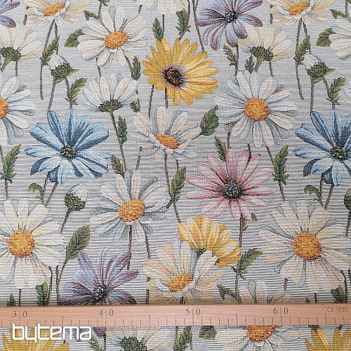 Tissu pour tapisserie MARGUERITES