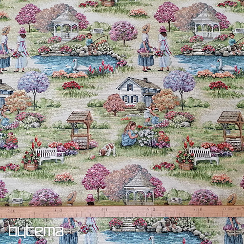 Tissu tapisserie JARDIN DU PARADIS