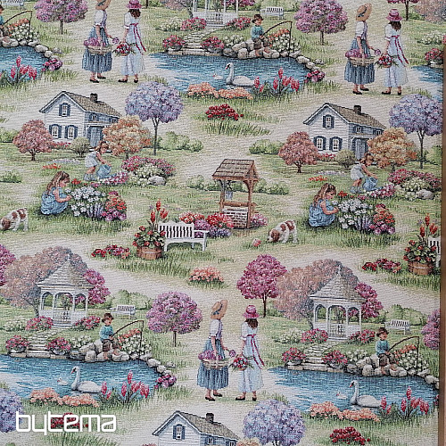 Tissu tapisserie JARDIN DU PARADIS