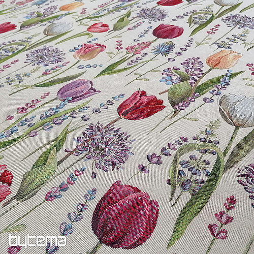 Tissu tapisserie TULIPES - PRINTEMPS