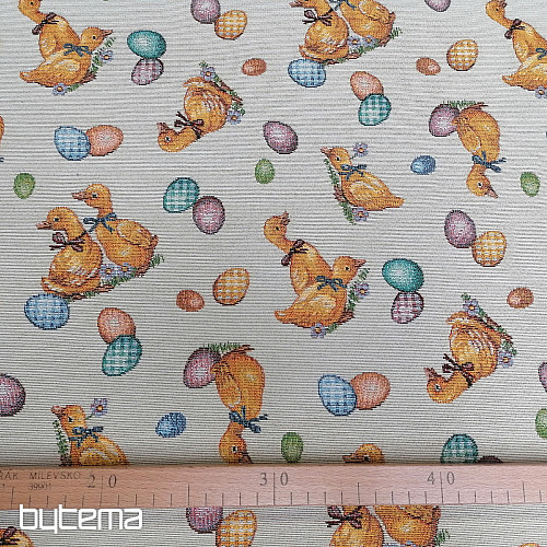 Tissu tapisserie JAUNE BURNS