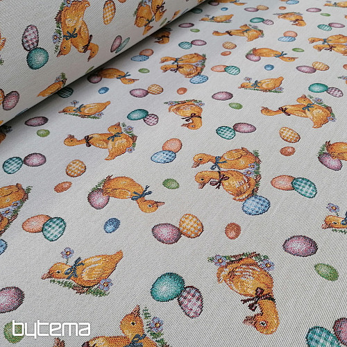 Tissu tapisserie JAUNE BURNS