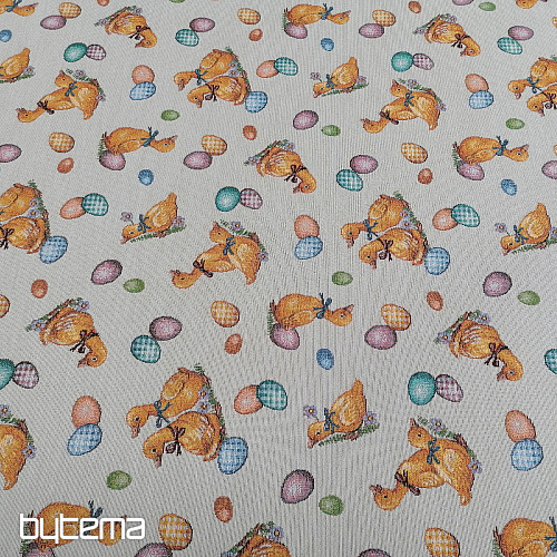 Tissu tapisserie JAUNE BURNS