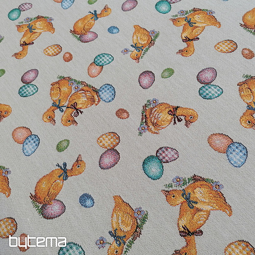 Tissu tapisserie JAUNE BURNS