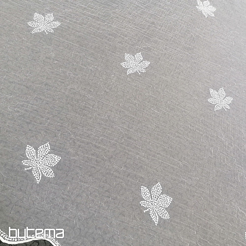 Rideau de luxe brodé - feuilles