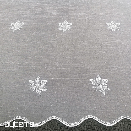 Rideau de luxe brodé - feuilles