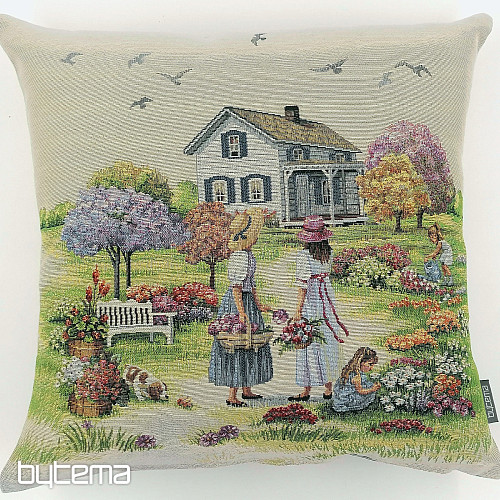 Housse de coussin tapisserie JARDIN DU PARADIS