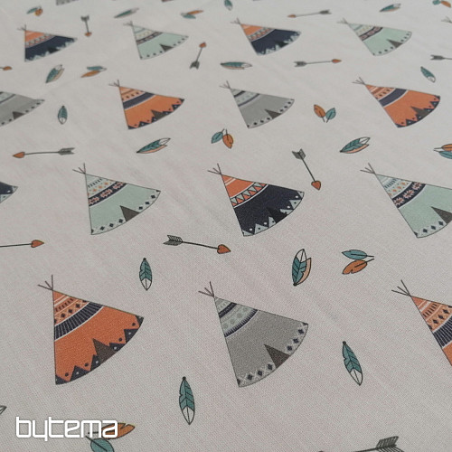 Tissu en coton tipi