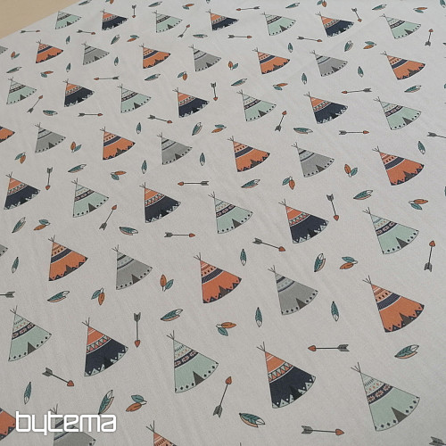 Tissu en coton tipi