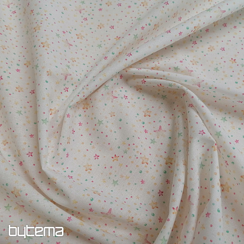 Tissu en coton MINI ÉTOILES