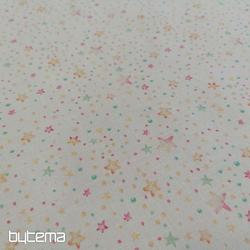 Tissu en coton MINI ÉTOILES
