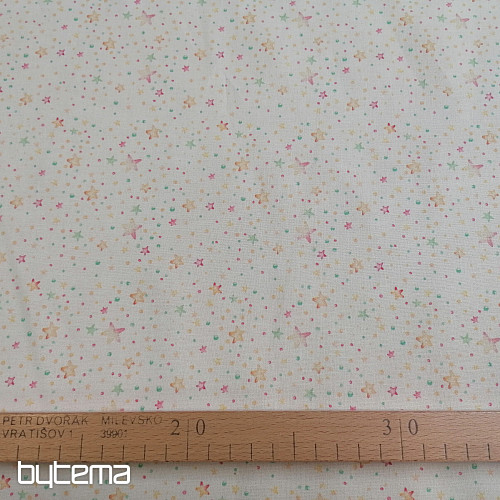 Tissu en coton MINI ÉTOILES