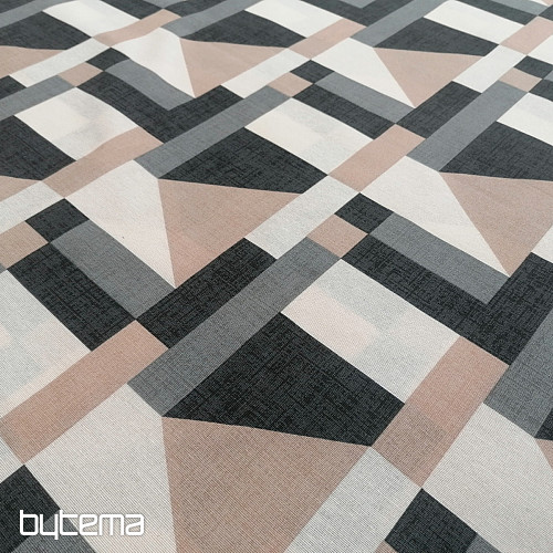 Tissu déco Geo gris