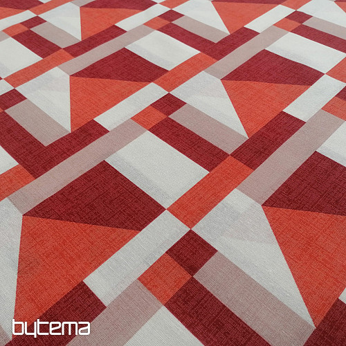 Tissu déco Geo rouge