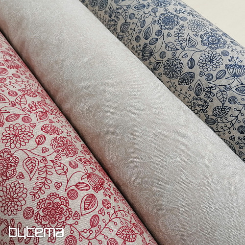 Tissu déco Fleurs fluo blanc