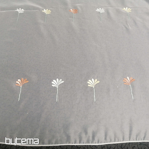 Rideau de luxe en voile 966/290 fleurs