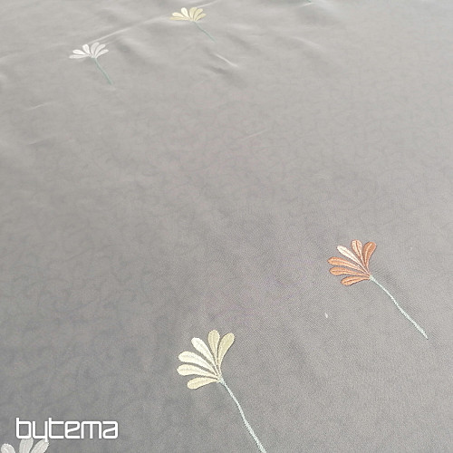 Rideau de luxe en voile 966/290 fleurs